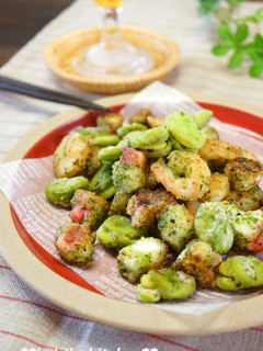 おつまみに♡*エビタコ空豆の一口揚げ*-レシピのメイン写真