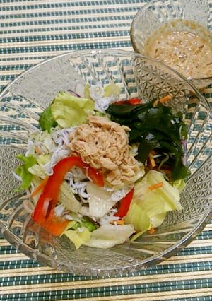 野菜たっぷり✩カリカリ！サラダ蕎麦-レシピのメイン写真