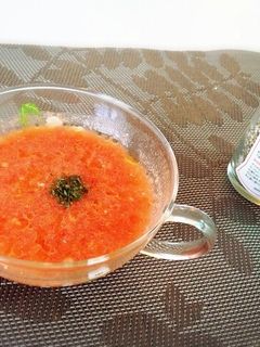 今年の夏はコレ!冷製トマトスープ☆-レシピのメイン写真