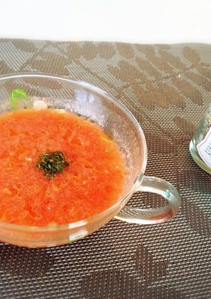 今年の夏はコレ！冷製トマトスープ☆-レシピのメイン写真