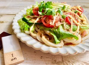 暑い日に♥5分で出来ます♥サラダうどん-レシピのメイン写真