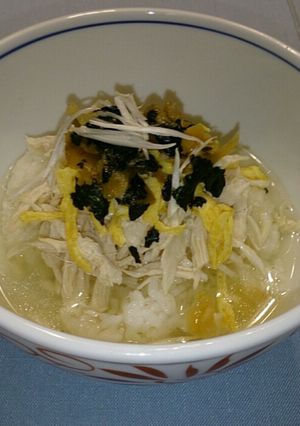 食欲の出る鶏のむね肉とザーサイのお茶漬け-レシピのメイン写真