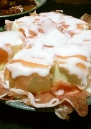 豆腐と生ハムをフレンチドレッシングで-レシピのメイン写真