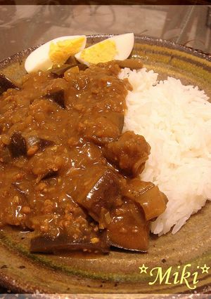 とろとろ　ナスとひき肉の夏カリー♪-レシピのメイン写真