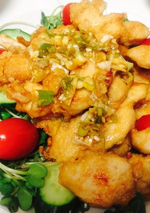 ポン酢で簡単！油淋鶏-レシピのメイン写真
