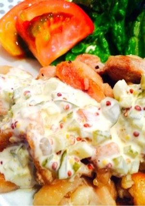 鶏肉パリッ！ハニーマスタードチキン♡-レシピのメイン写真
