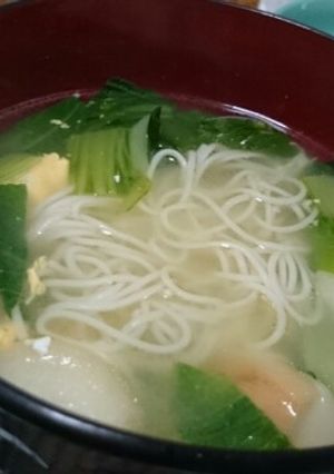 そうめんでフォー風中華スープ-レシピのメイン写真