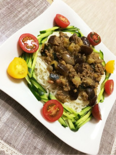 夏野菜の味噌炒めそうめん☆-レシピのメイン写真