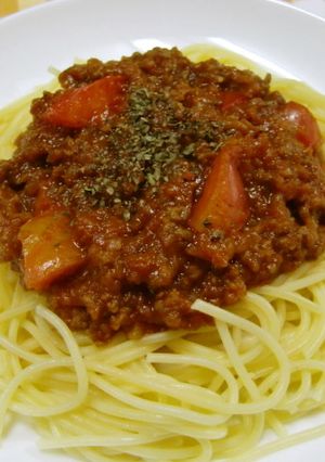 ★簡単！手作りの＊ミートソースパスタ＊♪-レシピのメイン写真