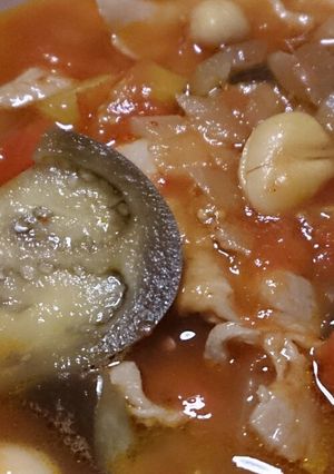 簡単☆豚バラとなすのトマトスープ-レシピのメイン写真