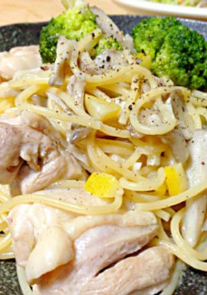 チキンの塩レモンクリームパスタ♪-レシピのメイン写真
