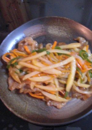 簡単！細切り野菜と薄切り肉でヘルシー酢豚-レシピのメイン写真