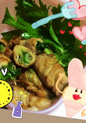 セロリ好きなら肉巻き-レシピのメイン写真