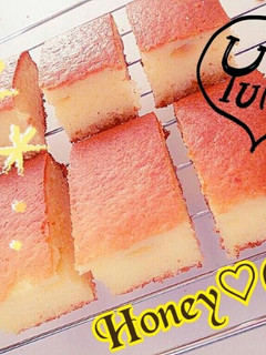 簡単!蜂蜜パウンドcakeカステラ風-レシピのメイン写真