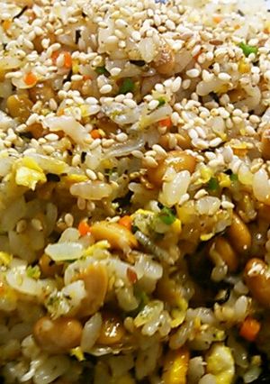 栄養詰め込み!!納豆チャーハン♪-レシピのメイン写真