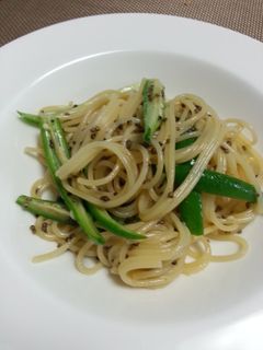 おくらととんぶりのパスタ-レシピのメイン写真