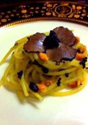 雲丹とキャビアのパスタ トリュフを添えて-レシピのメイン写真