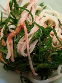 おかひじきとかにかまの和え物-レシピのメイン写真