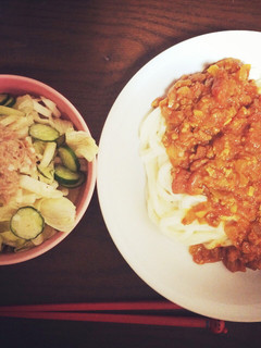 さっぱりトマトキーマカレーうどん-レシピのメイン写真