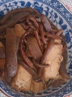 ぜんまいと厚揚げの煮物-レシピのメイン写真