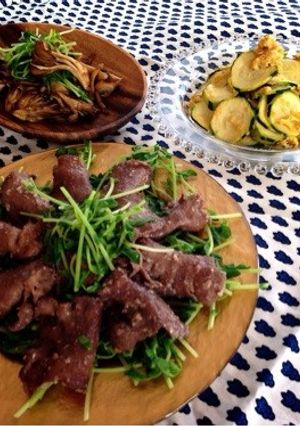 豆苗の牛タンロール-レシピのメイン写真