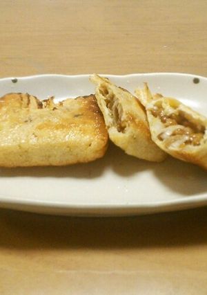 簡単におつまみ。納豆のお袋焼き-レシピのメイン写真