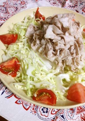 暑い日お肉美味しく☆簡単昆布で冷しゃぶ-レシピのメイン写真