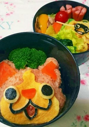 キャラクターお弁当★ジバニャンオムライス-レシピのメイン写真