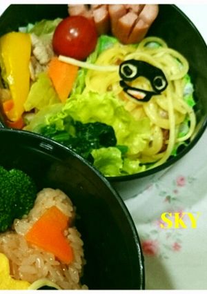 お弁当麺おかず*カルボナーラウィスパー-レシピのメイン写真