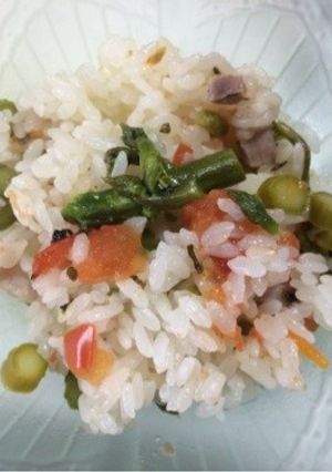 塩豚で洋風炊き込みご飯-レシピのメイン写真