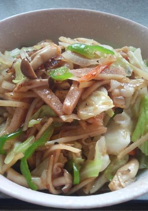 おからこんにゃくの青椒肉絲風野菜炒め-レシピのメイン写真