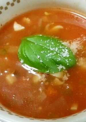 トマトジュースで簡単ミネストローネ-レシピのメイン写真
