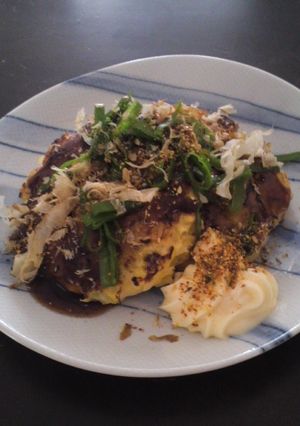 残りご飯で♪お好み焼き風！-レシピのメイン写真