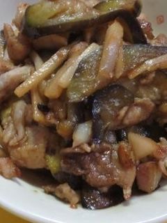 豚肉とナスと新生姜で炒め物-レシピのメイン写真