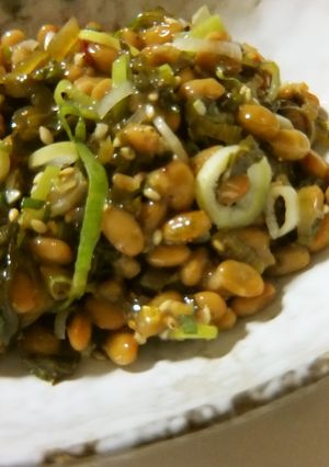 おつまみに♪納豆と高菜の和え物-レシピのメイン写真
