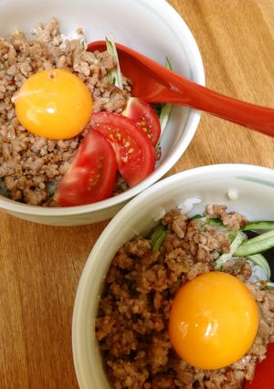 肉みそかけご飯-レシピのメイン写真