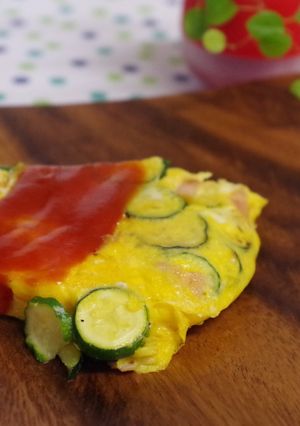 ズッキーニとベーコンのチーズオムレツ♪-レシピのメイン写真
