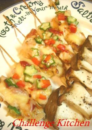 フライパンで♪ピザ風焼き鳥☆彡-レシピのメイン写真