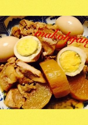 大根と鶏肉 ゆで卵の甘酢煮☆-レシピのメイン写真