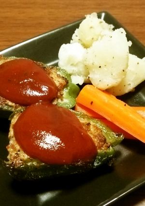 家の定番ピーマンの肉詰め-レシピのメイン写真