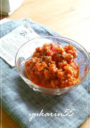 簡単☆さっぱり!鶏挽肉のミ−トソ−ス-レシピのメイン写真
