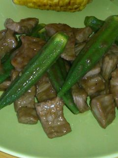 牛肉とオクラのスタミナ炒め-レシピのメイン写真