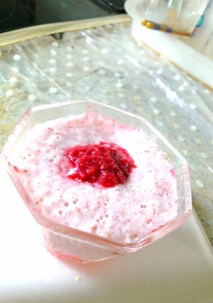 生クリーム不使用山桃のフワフワムース-レシピのメイン写真