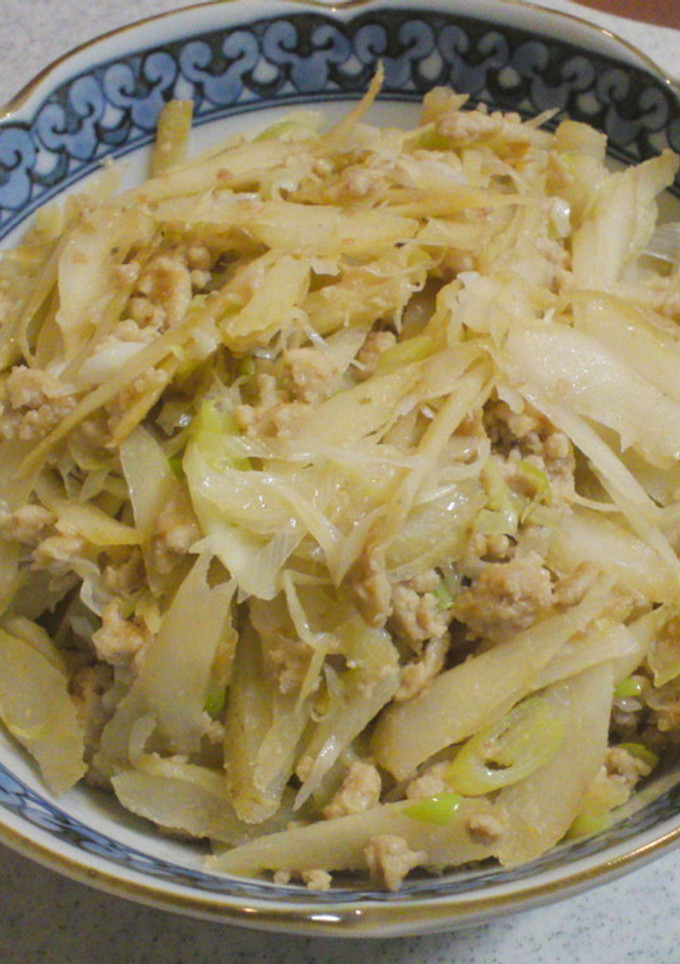 ごぼうとひき肉の梅味噌炒め-レシピのメイン写真