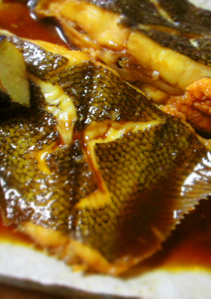 カレイの煮つけ-水無しで料亭の味--レシピのメイン写真