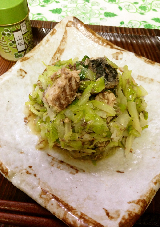 キャベツとサバ缶の簡単ささっと煮♪-レシピのメイン写真