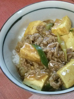 カレー風味♪厚揚げ牛丼☆-レシピのメイン写真