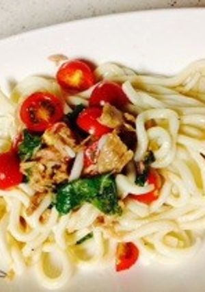 冷製うどん！パスタでもオッケー！-レシピのメイン写真