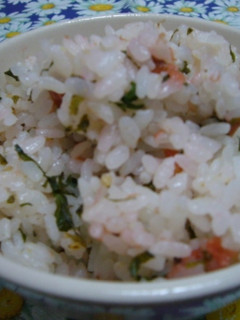 材料4つ!!梅と大葉のやみつきご飯♪-レシピのメイン写真