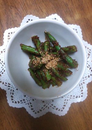 いんげんのゴマ味噌あえ♪-レシピのメイン写真